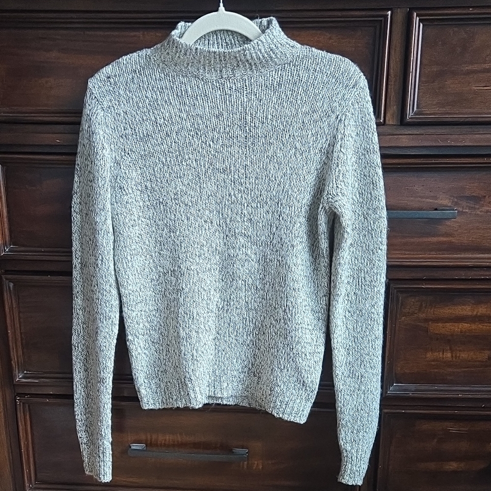 Black and White Knit Sweater